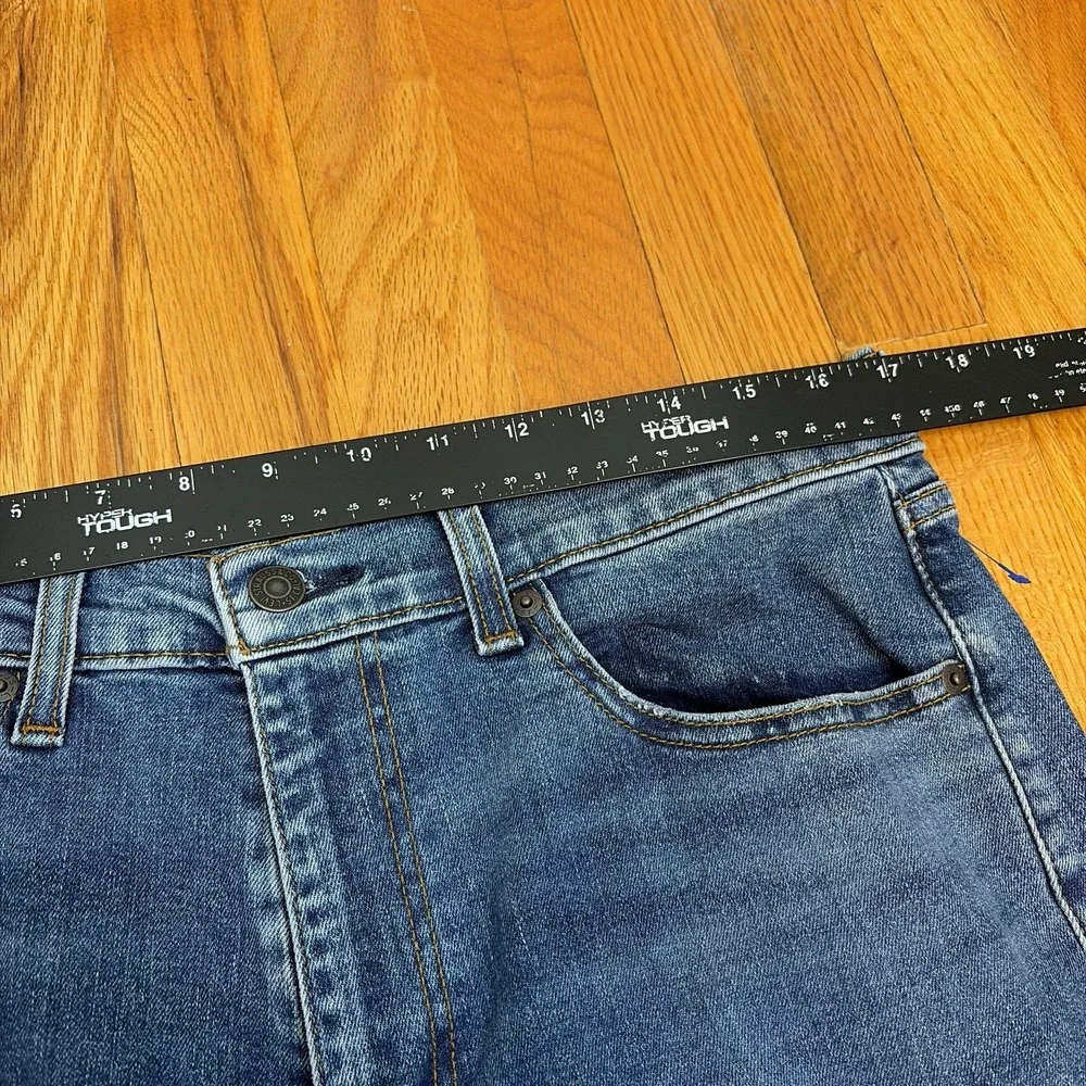 Levis 506 Jeans Mens 33x32 Blue Regular Straight Stretch Denim Medium Wash